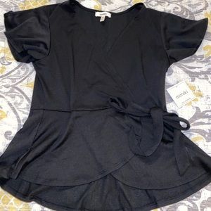 Meraki black fitted blouse